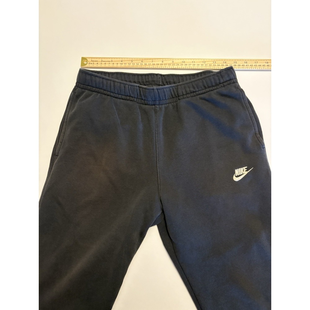 Nike Sweatpants Joggers Mens Medium Black Fleece Swoosh Logo Athletic 998436